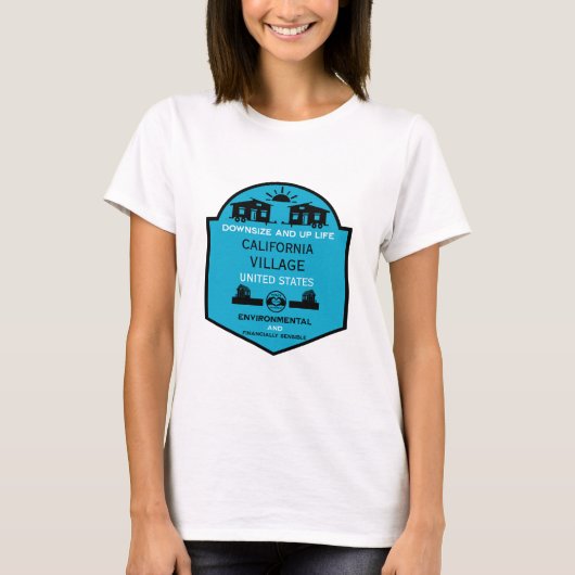 Tiny House Communities bearbeitbar T-Shirt (Vorderseite)