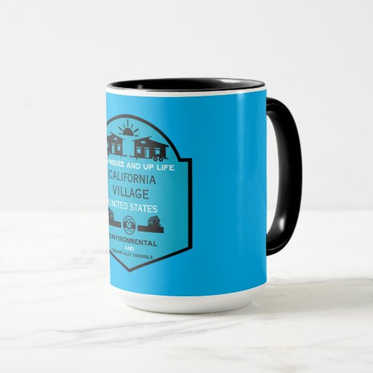Tiny House Communities bearbeitbar Tasse (VorderseiteRechts)