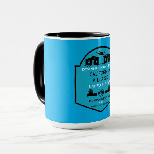 Tiny House Communities bearbeitbar Tasse (Vorderseite Links)