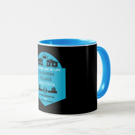 Tiny House Communities bearbeitbar Tasse (VorderseiteRechts)