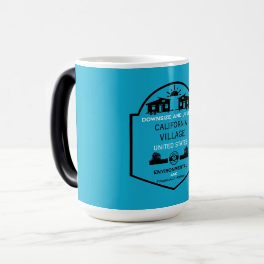 Tiny House Communities bearbeitbar Verwandlungstasse (Vorderseite Links)