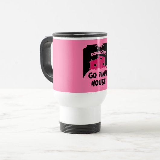 Tiny House Living - Tiny Zuhause Reisebecher (Vorderseite Links)