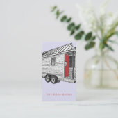 Tiny House on Wheels Miete Visitenkarte (Stehend Vorderseite)