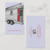 Tiny House on Wheels Miete Visitenkarte (Vorne/Hinten)