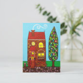 Tiny House Postkarte (Stehend Vorderseite)