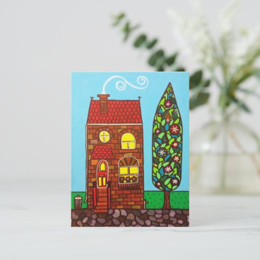 Tiny House Postkarte (Stehend Vorderseite)