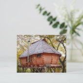 TINY HOUSE RUSTIC CABIN POSTCARDS POSTKARTE (Stehend Vorderseite)