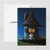 TINY HOUSE SANTA FANTASY POSTCARD POSTKARTE (Vorne/Hinten)