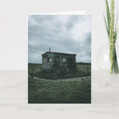 TINY HOUSE SHACK FUNNY VON DER GRID BIRTHDAY CARD KARTE (Vorderseite)