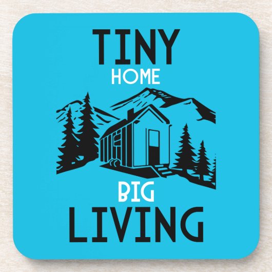Tiny House Wohngestaltung Getränkeuntersetzer (Vorderseite)