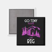 Tiny House Wohngestaltung Magnet (Vorderseite/Rückseite)