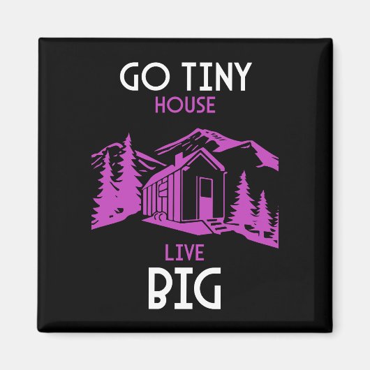 Tiny House Wohngestaltung Magnet (Vorne)