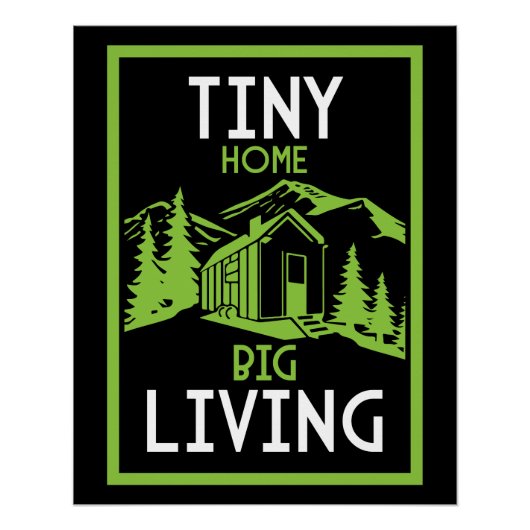 Tiny House Wohngestaltung Poster (Vorderseite)