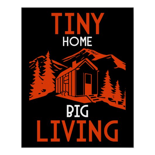 Tiny House Wohngestaltung Poster (Vorderseite)