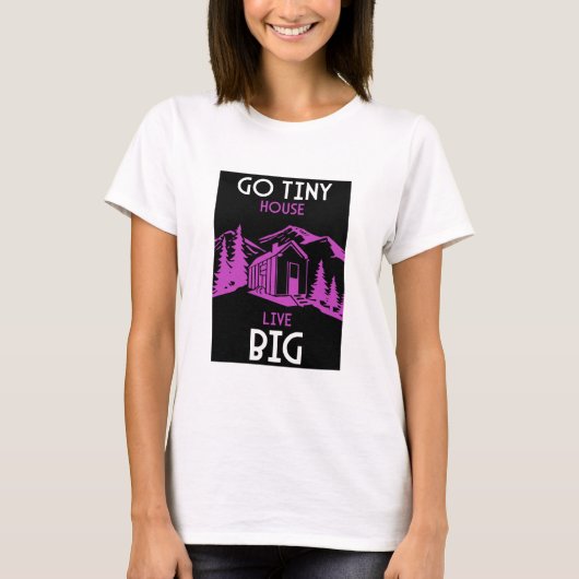 Tiny House Wohngestaltung T-Shirt (Vorderseite)