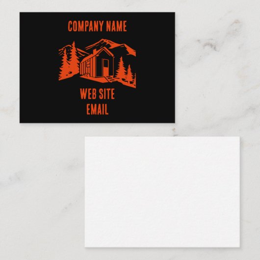Tiny House Wohngestaltung Visitenkarte (Vorne/Hinten)