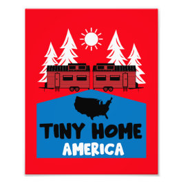 Tiny House Zuhause America Fotodruck