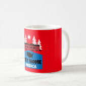 Tiny House Zuhause America Kaffeetasse (VorderseiteRechts)