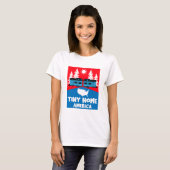 Tiny House Zuhause America T-Shirt (Vorne ganz)