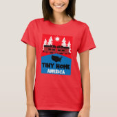 Tiny House Zuhause America T-Shirt (Vorderseite)