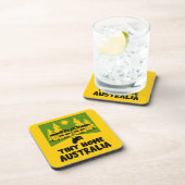 Tiny House Zuhause Australia Getränkeuntersetzer (Rechte Seite)