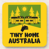 Tiny House Zuhause Australia Getränkeuntersetzer (Vorderseite)