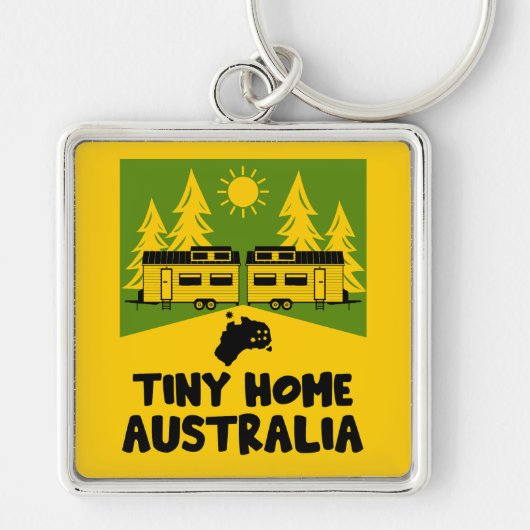 Tiny House Zuhause Australia Schlüsselanhänger (Vorne)
