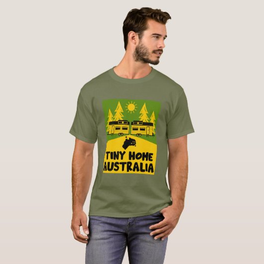 Tiny House Zuhause Australia T-Shirt (Vorne ganz)