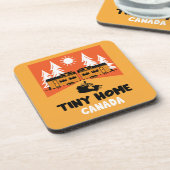 Tiny House Zuhause Canada Getränkeuntersetzer (Linke Seite)