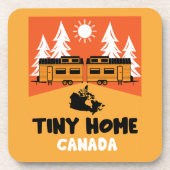 Tiny House Zuhause Canada Getränkeuntersetzer (Vorderseite)