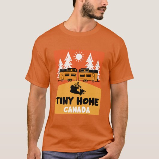 Tiny House Zuhause Canada T-Shirt (Vorderseite)