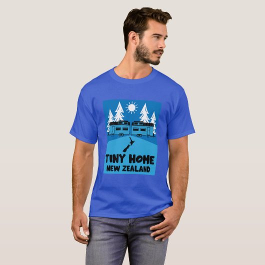 Tiny House Zuhause Neuseeland T-Shirt (Vorne ganz)