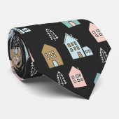 Tiny Houses drucken Krawatte (Gerollt)
