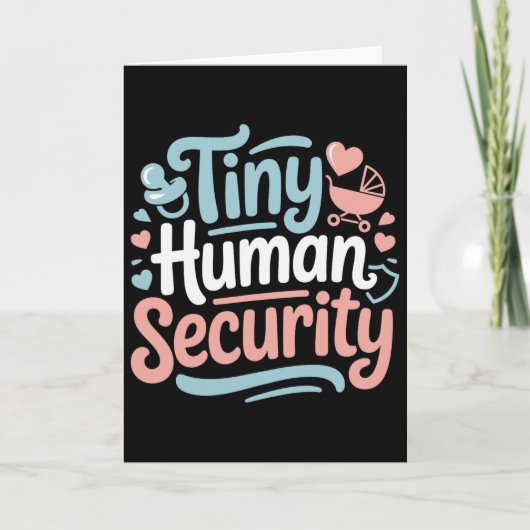 Tiny Human Security - Tagesmutter Kinderbetreuung Karte (Vorderseite)