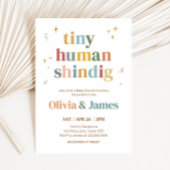 Tiny Human Shindig Baby Dusche Einladung