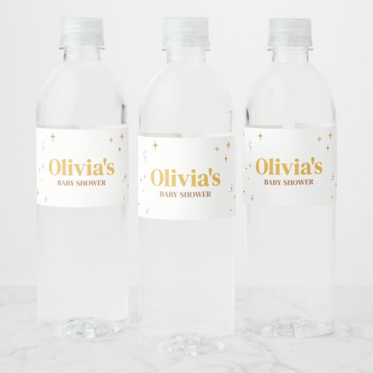 Tiny Human Shindig Baby Dusche Wasserflaschenetikett (Flaschen)