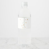 Tiny Human Shindig Baby Dusche Wasserflaschenetikett (Rückseite)