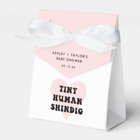 Tiny Human Shindig Baby Duschvorschubbox Geschenkschachtel (Vorderseite)