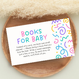 Tiny Human Shindig Baby Shower Books for Baby Begleitkarte