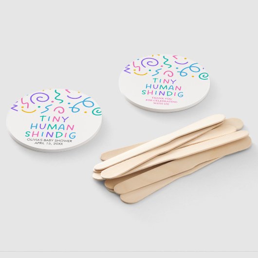 Tiny Human Shindig Baby Shower Fächer (Non-assembled)