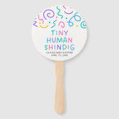 Tiny Human Shindig Baby Shower Fächer (Vorderseite)