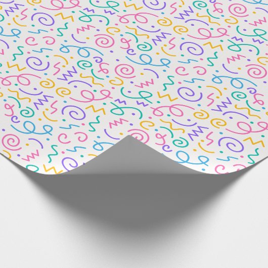 Tiny Human Shindig Baby Shower Geschenkpapier (Ecke)