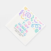 Tiny Human Shindig Baby Shower Serviette (Ecke)