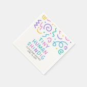 Tiny Human Shindig Baby Shower Serviette (Ecke)