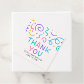 Tiny Human Shindig Baby Shower Square Geschenkanhänger (Beispiel)