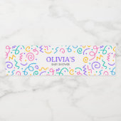 Tiny Human Shindig Baby Shower Wasserflaschenetikett (Einzelnes Label)