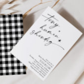 Tiny Human Shindig Minimalistisch Baby Dusche Einladung
