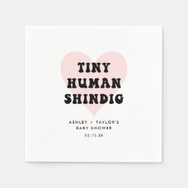 Tiny Human Shindig Modern Baby Dusche Serviette