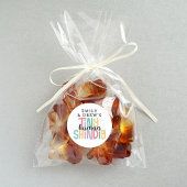 Tiny Human Shindig Niedliche Regenbogenfarben Runder Aufkleber