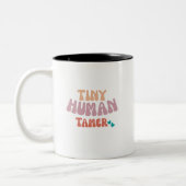 Tiny Human Tamer - Coffee Mug Zweifarbige Tasse (Links)